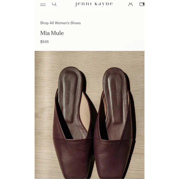 NWOB Jenni Kayne Mia Mule Bordeaux 38/8 - Picture 2 of 9